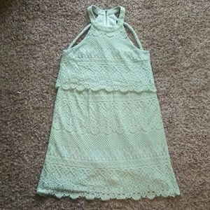 Doe & Rae | Mint Green Lace Dress